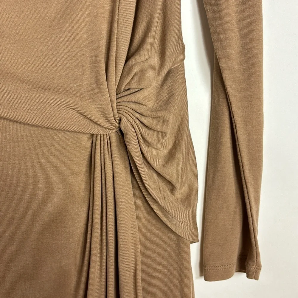 Ted Baker Neyda Jersey Drape Wrap Dress Long Sleeve Lightweight Knit Dress